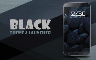 Black Theme and Launcher Affiche