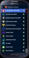 Health and Fitness Calculators Affiche