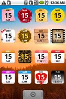 Calendar Widget 2 Lite capture d'écran 1