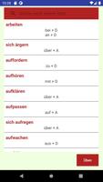 German Verbs Past Prepositions تصوير الشاشة 3