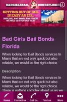 BAD GIRLS BAIL BONDS FLORIDA ポスター