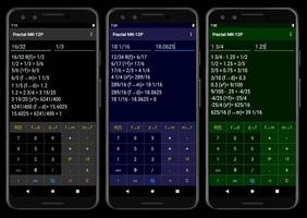 Fraction Calculator "Fractal MK-12P" ポスター