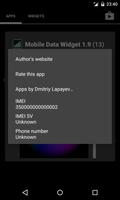 Mobile Data Widget capture d'écran 3