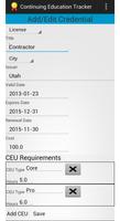 Continuing Education Tracker स्क्रीनशॉट 1