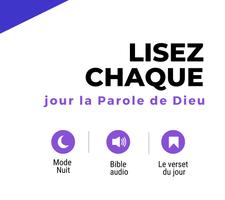 Bible audio en français Affiche