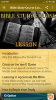 Bible Study Course Lesson 1 Affiche