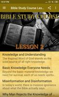 Bible Study Course Lesson 2 Affiche