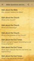 Bible Questions and Answers capture d'écran 3