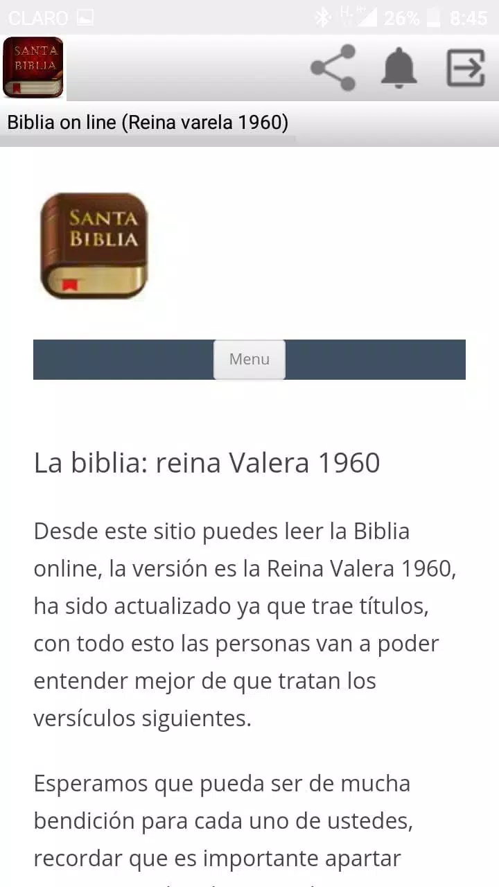 Descarga de APK de biblia on line reina varela 1960 para Android