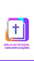 Bíblia estudos com explicações poster