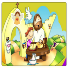 Biblia infantil historias cristianas ícone