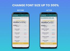फ़ॉन्ट आकार, Font Changer स्क्रीनशॉट 1