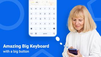 Large keyboard: Big Fonts Poster