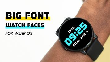 Big Font Watchface for Wear OS poster