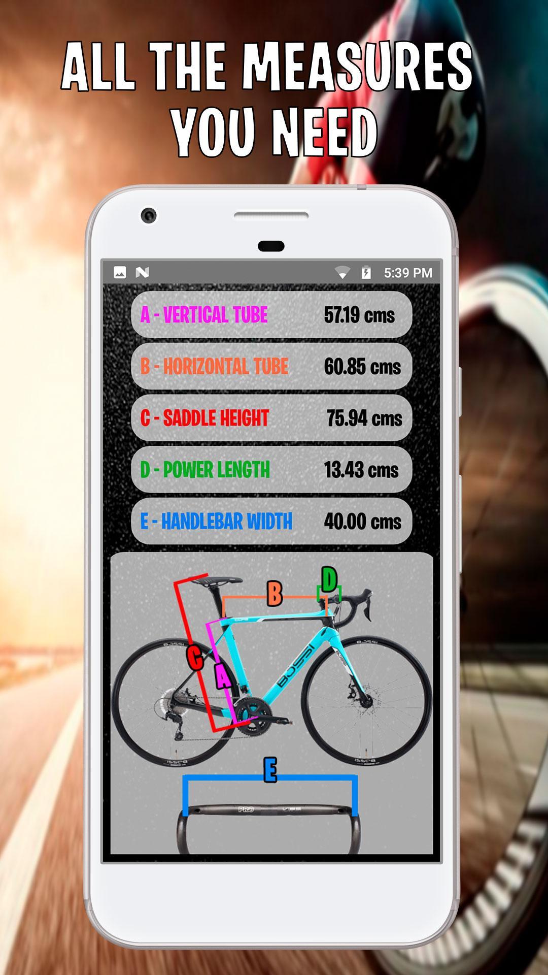 Bike Fit calculator: size my bike for Android - APK Download