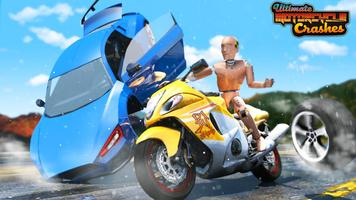 Ultimate Motorcycle Crashes - Extreme Moto Highway скриншот 2