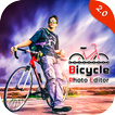 ”Bicycle Photo Editor - Men Bullet Bike Photo Frame