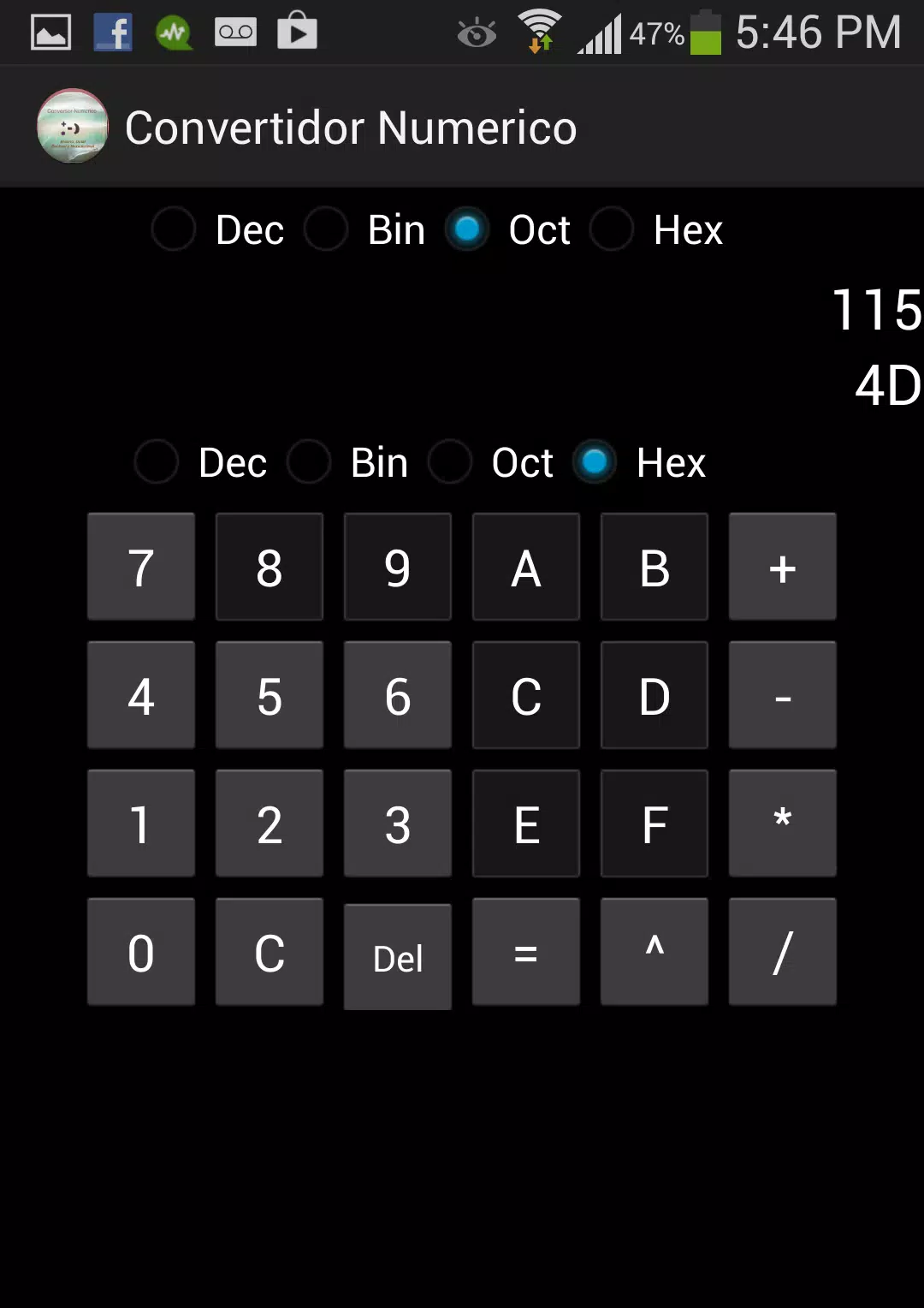 textura sitio Orbita Descarga de APK de Calculadora Binaria para Android