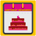 Calendario de recordatorio de cumpleaños y alarma
