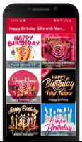 Happy Birthday GIFs with Name Poster