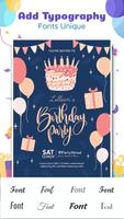 Birthday Invitation Card Maker Free With Photo capture d'écran 2