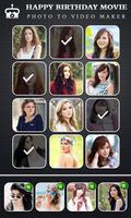 Birthday Video Maker with Song تصوير الشاشة 1