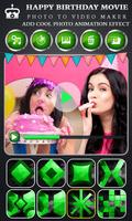 Birthday Video Maker with Song تصوير الشاشة 2