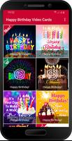 Happy birthday video cards Plakat
