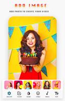 Birthday Video Maker With Song And Name Affiche