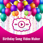 Birthday Photo Video With Music– Status Maker أيقونة