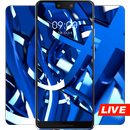 Blue technology thick strip live wallpaper APK