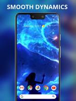 Blue beautiful star river live wallpaper скриншот 1