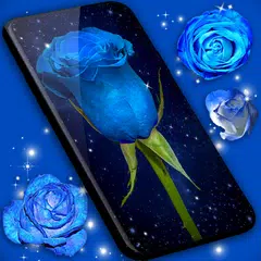 Blue Rose Live Wallpaper 3D APK 下載