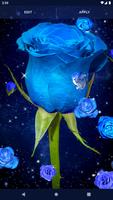 Blue Rose Live Wallpaper ảnh chụp màn hình 3