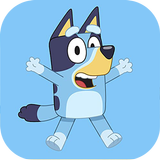 Bluey and Bingo World game Run أيقونة