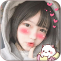 Blush: red cheeks, shy face, k