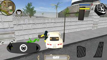 Black Iron Stickman Rope Hero Crime Gangstar screenshot 2