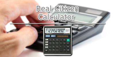 Real Citizen Calculator Cartaz