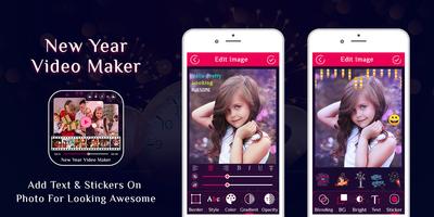Happy New Year Video Maker تصوير الشاشة 2