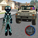 Iron Neon Stickman Rope Hero City Gangstar Mafia APK