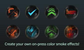 Black Smoke & Glass Icon Pack capture d'écran 1