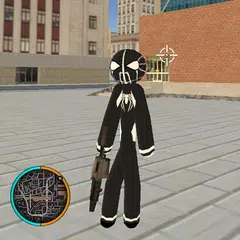 Black Spider Stickman Rope Hero Neon Mafia Crime アプリダウンロード