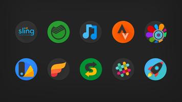 Pixelation - Dark Icon Pack پوسٹر