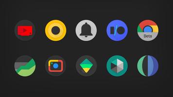 Pixelation - Dark Icon Pack تصوير الشاشة 1