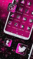 Black Pink Glitter Themes capture d'écran 3