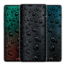 Black Water Droplets Wallpaper APK