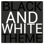 Black & White Icon THEME★FREE★ icône