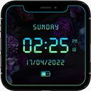 Clock Live Wallpaper with led APK