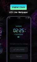 Clock Live Wallpaper with led Affiche