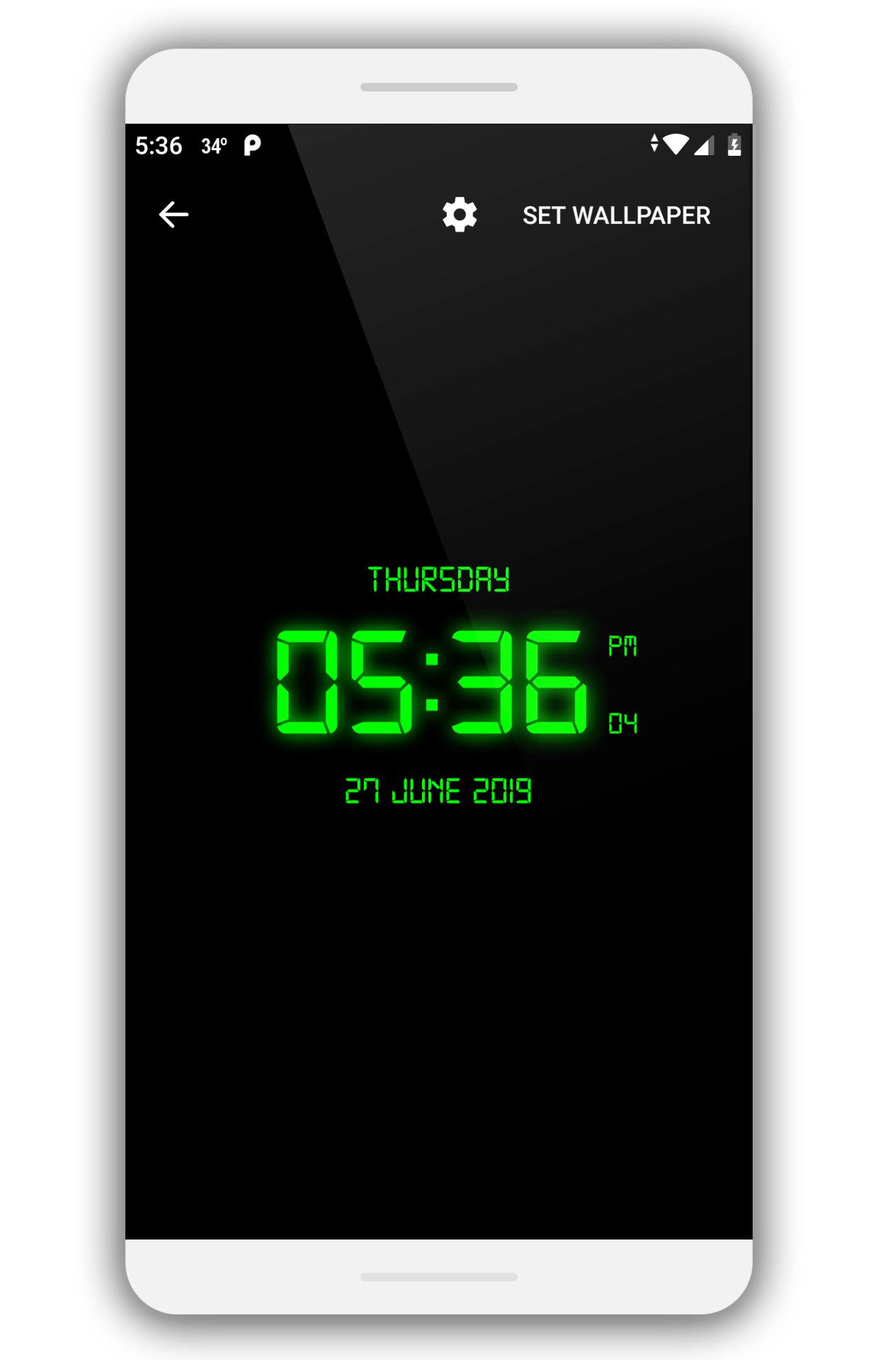 LED Digital Clock Live Wallpaper for Android - APK Download